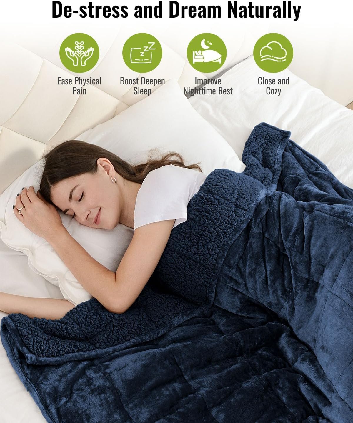 Soft flannel warm and comfortable adult weighted blanket