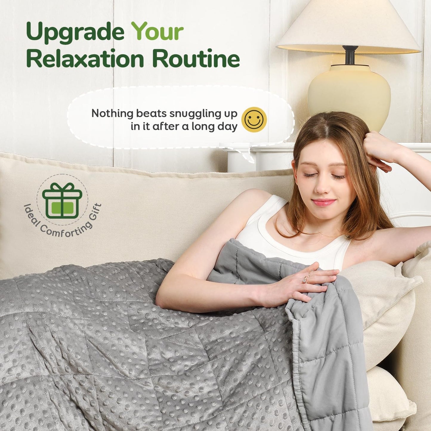 Soft and breathable adult weighted blanket