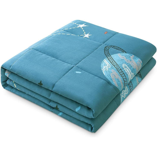 Warm, soft and breathable moon and stars Kids  weighted blanket