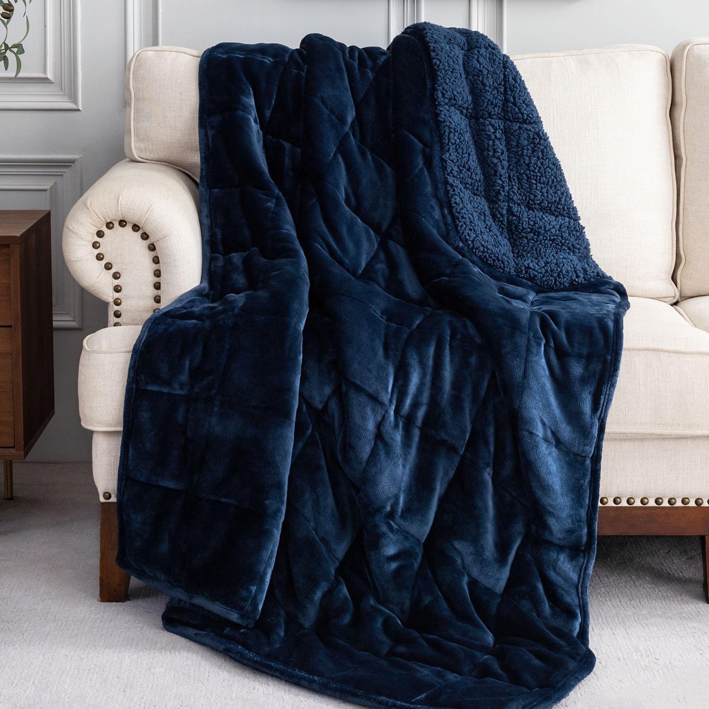 Soft flannel warm and comfortable adult weighted blanket
