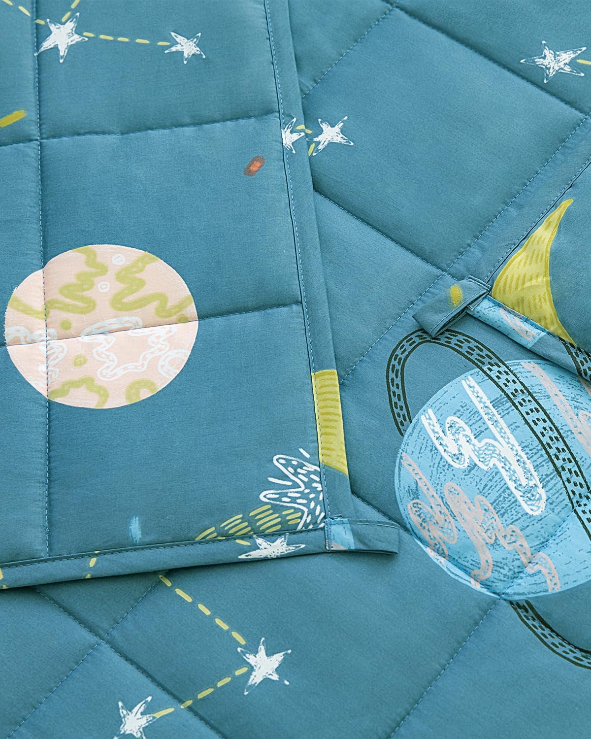 Warm, soft and breathable moon and stars Kids  weighted blanket