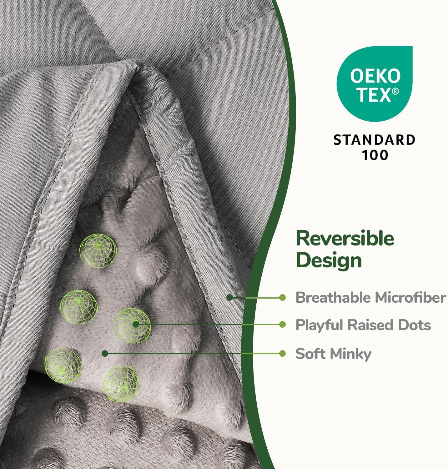 Soft and breathable adult weighted blanket